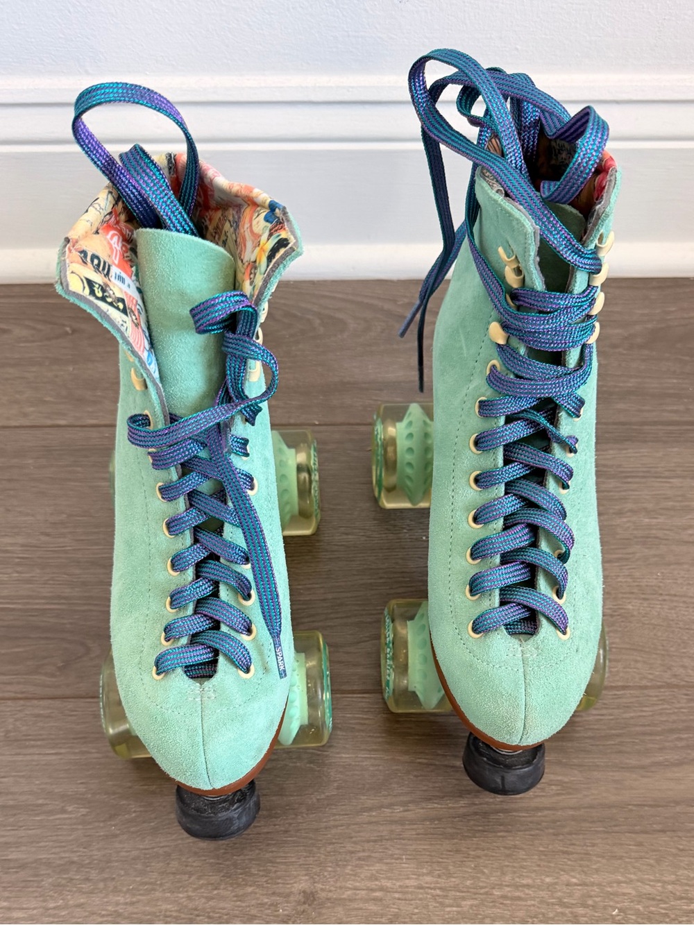 Moxi Lolly Roller Skates in Mint Green - Labeled Size 5, Fits 7